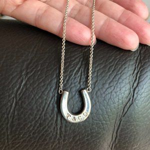 Tiffany & Co Sterling Silver Lucky Horse Shoe Necklace